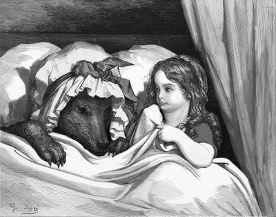 Cappuccetto Rosso, incisione di Gustave Doré da Gustave Dore