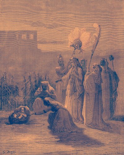Mosè tra i giunchi da Gustave Dore