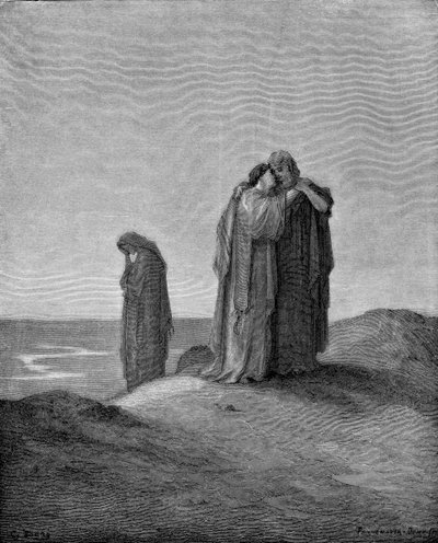 Naomi e le sue nuore da Gustave Dore