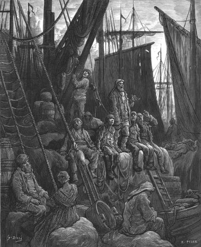 Off Billingsgate, 1872 da Gustave Dore