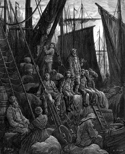 Off Billingsgate di Gustave Doré da Gustave Dore