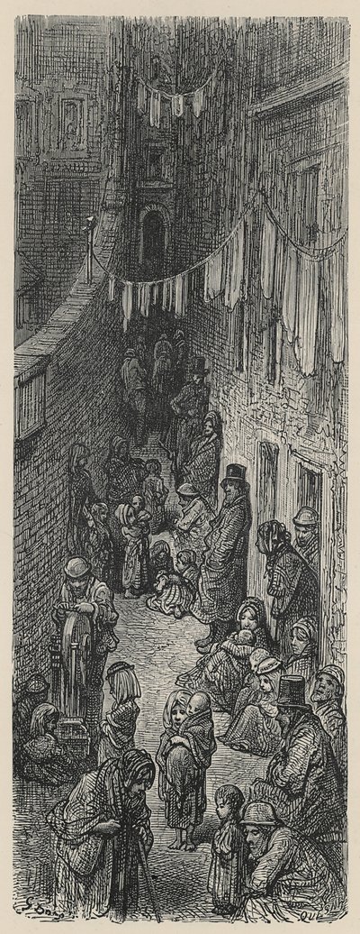 Orange Court, Drury Lane da Gustave Dore
