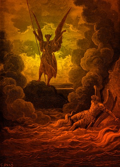 Paradiso Perduto: Satana e Belzebù di Doré da Gustave Dore