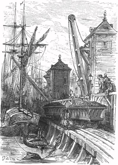 Poplar Dock da Gustave Dore