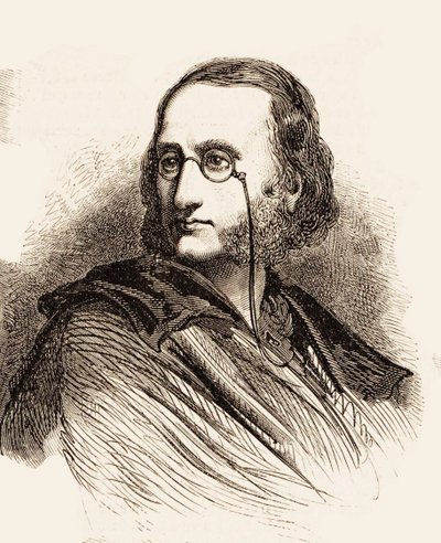 Ritratto di Jacques Offenbach 1819-1880, 1860 da Gustave Dore