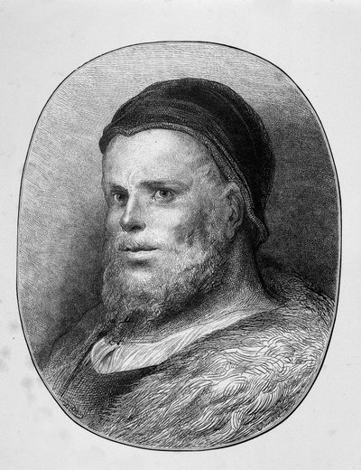 Ritratto di Rabelais giovane - incisione, di Gustave Doré da Gustave Dore