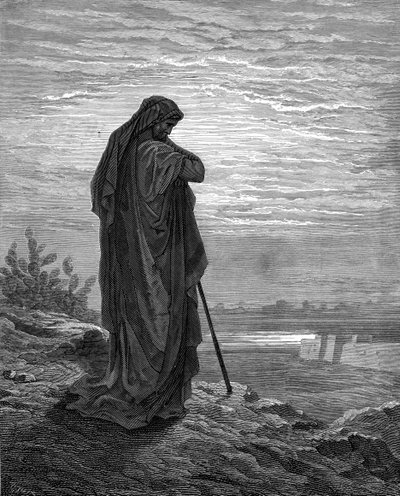Profeta Amos, incisione di Gustave Doré - Bibbia da Gustave Dore