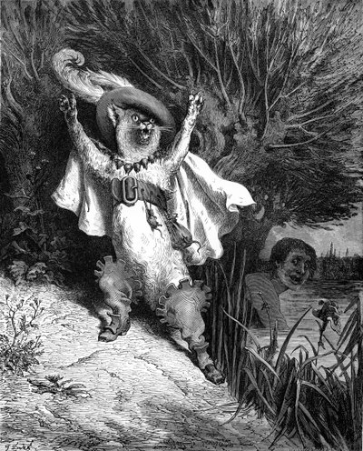 Il gatto con gli stivali, incisione di Gustave Doré da Gustave Dore