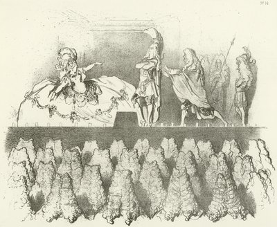 Racine rappresentato davanti alla corte di Versailles 1695 da Gustave Dore
