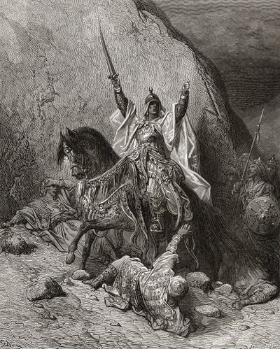 Saladino Yusuf (m.1173) Sultano durante la Seconda Crociata, illustrazione da 