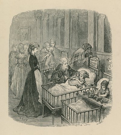 Scena da un ospedale di Londra da Gustave Dore