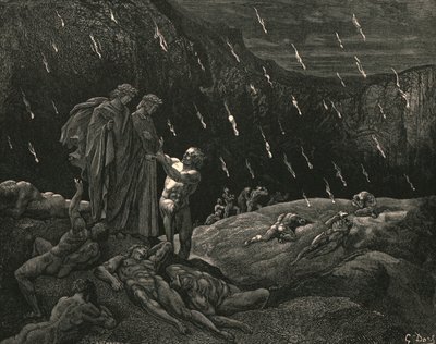 Signore! Brunetto! E siete qui, c1890 da Gustave Dore