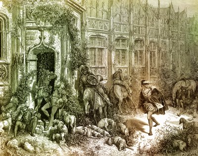 La bella addormentata incisione di Gustave Doré da Gustave Dore