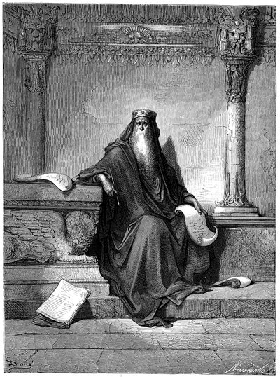 Salomone - Illustrazione di Gustave Doré (1832-1883) per La Bibbia (1866) da Gustave Dore