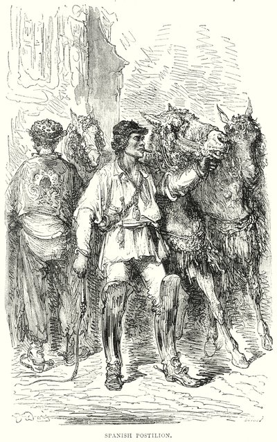 Postiglione spagnolo (incisione) da Gustave Dore