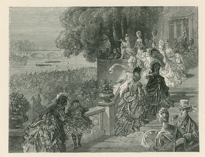 Spettatori che Guardano una Gara di Barche da Gustave Dore