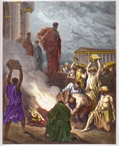San Paolo a Efeso - La predicazione di San Paolo a Efeso. Gli ebrei che praticavano l