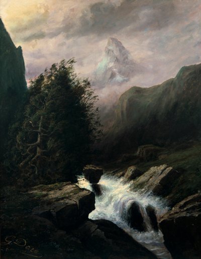 Tempesta sul Monte Cervino da Gustave Dore