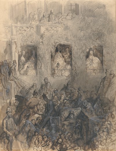 Studio per un Blocco sulla Strada da Gustave Dore