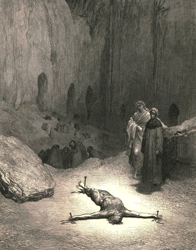 Quello spirito trafitto...era colui che diede consiglio ai farisei, c1890 da Gustave Dore