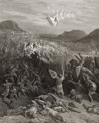 La battaglia di Nicea nel 1097, illustrazione da 