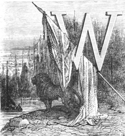 Il leone britannico da Gustave Dore