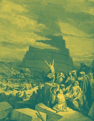 La confusione delle lingue (Torre di Babele) - Bibbia da Gustave Dore