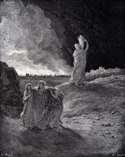 La distruzione di Sodoma da Gustave Dore