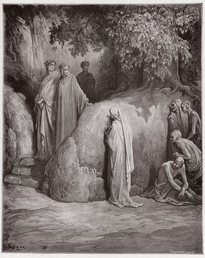 La Divina Commedia, Purgatorio, Canto 23: Dante riconosce l