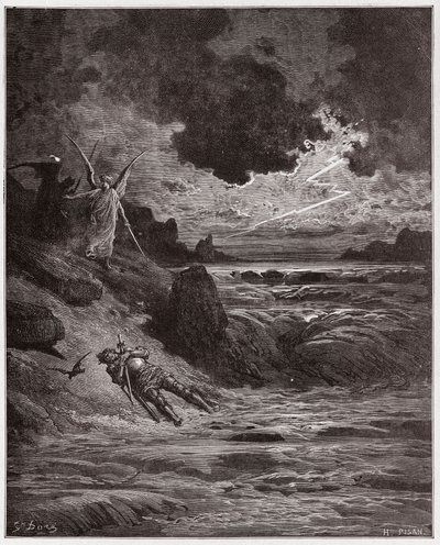La Divina Commedia, Purgatorio, Canto 5: Il corpo di Buonconte da Montefeltro nell