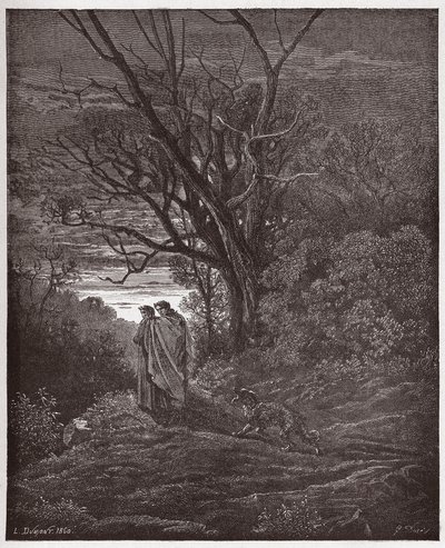 La Divina Commedia, Inferno, Canto 1: La lupa appare - Illustrazione di Gustave Doré da Gustave Dore