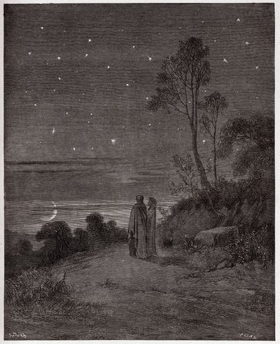 La Divina Commedia, Inferno, Canto 2: Il cielo che si oscura della prima notte - Illustrazione di Gustave Doré da Gustave Dore
