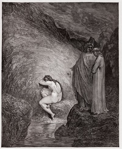 La Divina Commedia, Inferno, Canto 30: Mirra, condannata per incesto - Illustrazione di Gustave Doré da Gustave Dore
