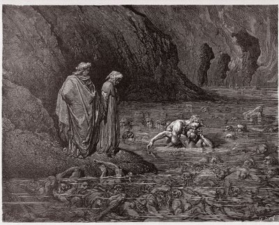 La Divina Commedia, Inferno, Canto 32: Ugolino morde la testa dell