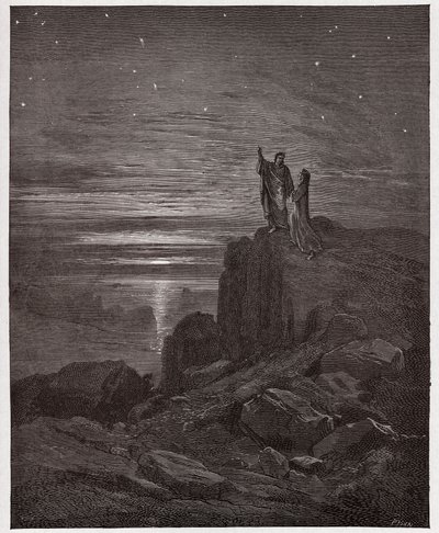 La Divina Commedia, Inferno, Canto 34: I poeti emergono dall