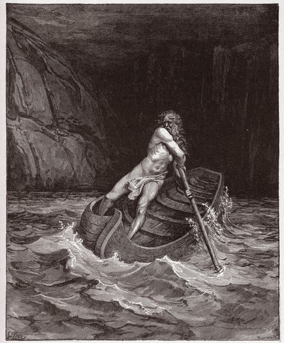 La Divina Commedia, Inferno, Canto 3: Caronte sull