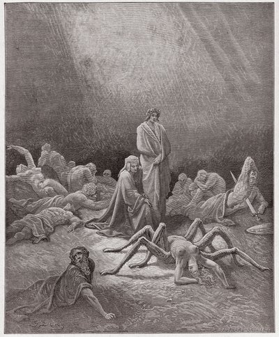 La Divina Commedia, Purgatorio, Canto 12: Dante osserva l
