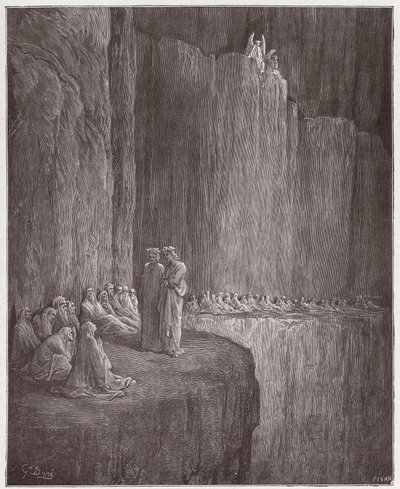 La Divina Commedia, Purgatorio, Canto 13: Sapia purifica la sua vita colpevole - di Dante Alighieri (1265-1321) - Illustrazione di Gustave Doré (1832-1883) da Gustave Dore