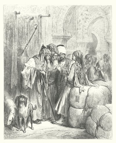 Le favole di La Fontaine: Il Bashaw e il mercante da Gustave Dore