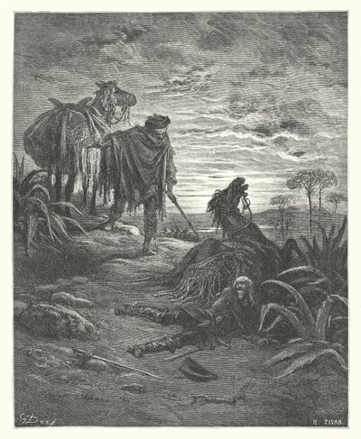 Le Favole di La Fontaine: I Due Muli da Gustave Dore