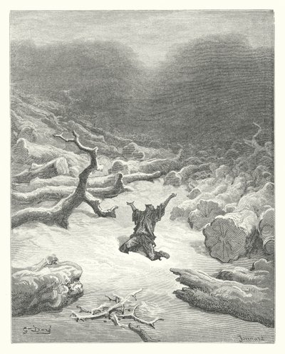 Le favole di La Fontaine: Il boscaiolo e Mercurio da Gustave Dore