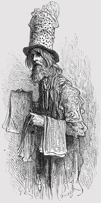 Il mercante di carta moschicida da Gustave Dore
