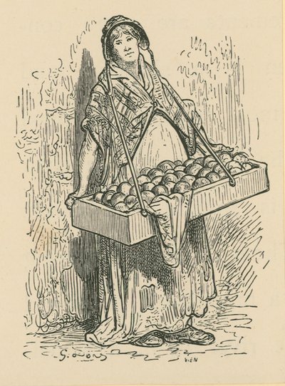 Il venditore di frutta da Gustave Dore