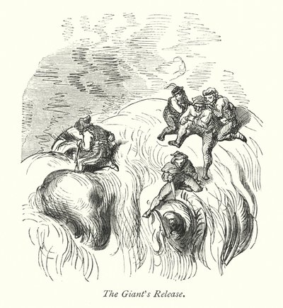 La liberazione del gigante (incisione) da Gustave Dore