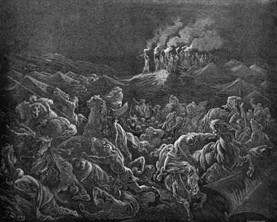 I Madianiti messi in fuga - Bibbia da Gustave Dore