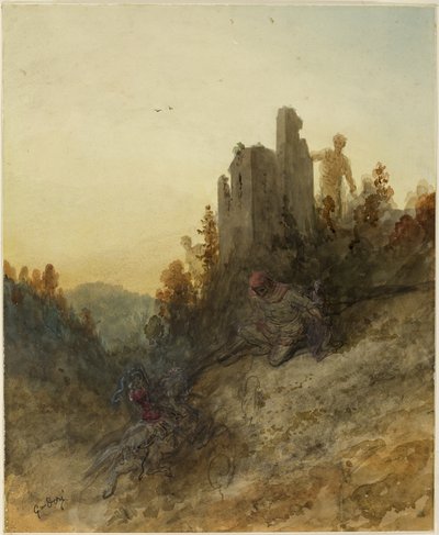 La principessa è tenuta prigioniera da Gustave Dore