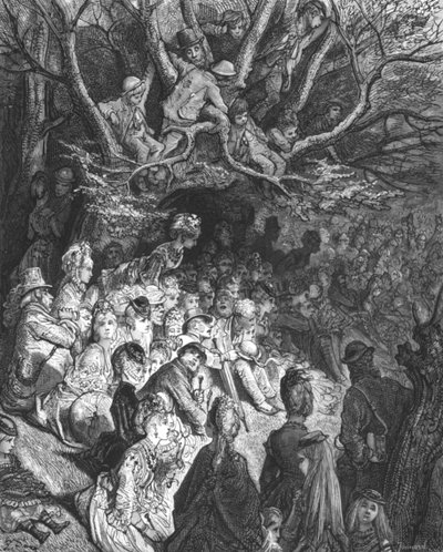 La riva del fiume - Sotto gli alberi da Gustave Dore