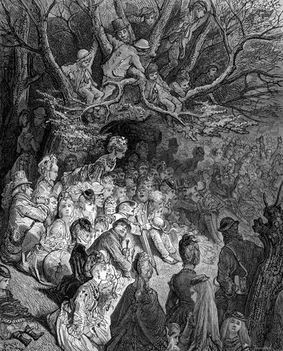 La riva del fiume - Sotto gli alberi da Gustave Dore