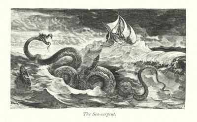 Il serpente di mare (incisione) da Gustave Dore