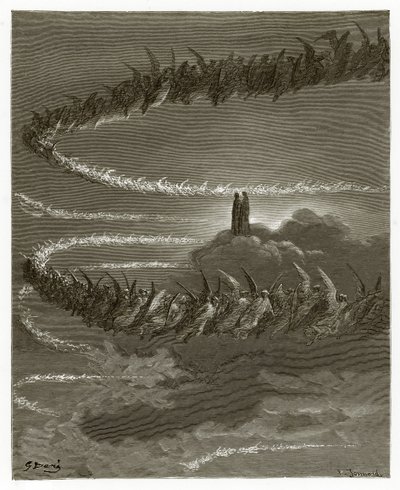 Gli spiriti in Giove da Gustave Dore